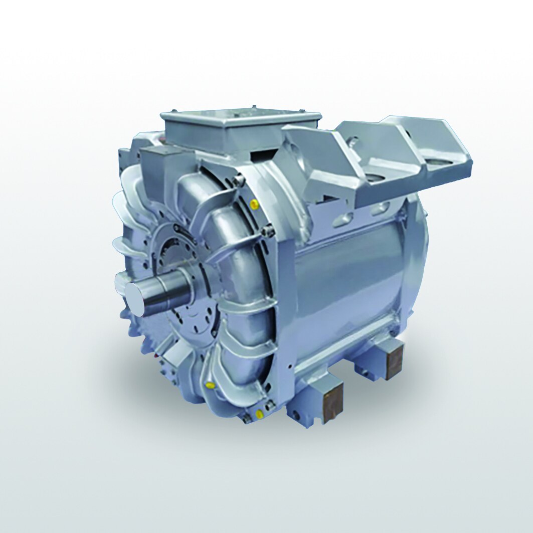 Motor de tração para VLT com transmissão centralizada